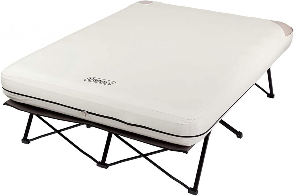 Coleman camping cot air mattress and pump combo