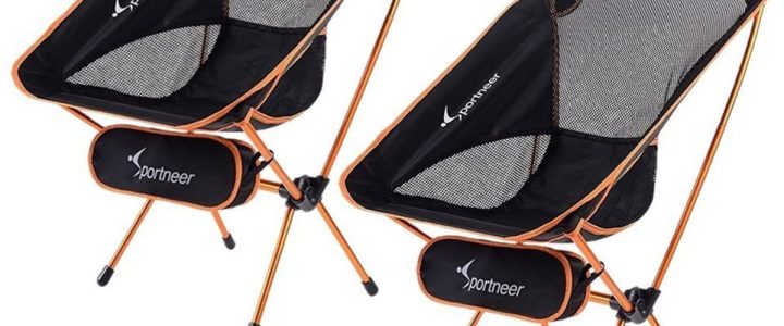 Sportneer Portable Lightweight Folding Camping Chair (2 pack)