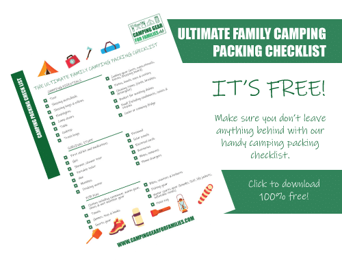 camping packing check list ad